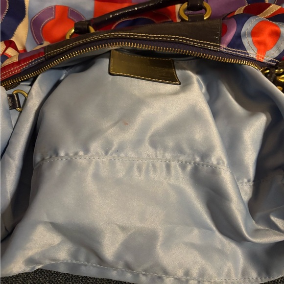 Coach Madison J0826-13232 Graphic Op Art Sabrina Resort Satchel in EUC - Picture 9 of 15
